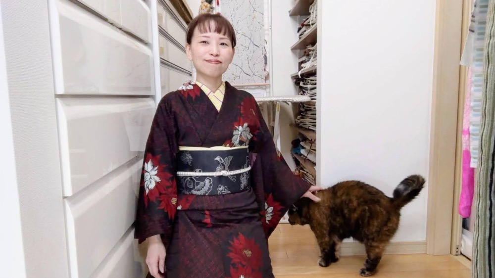 アンティーク着物を買ったよ🫶蔦屋久兵衛さんの兵児帯と初コーデしたよー。 アンティーク着物を買ったよ🫶蔦屋久兵衛さんの兵児帯と初コーデしたよー。