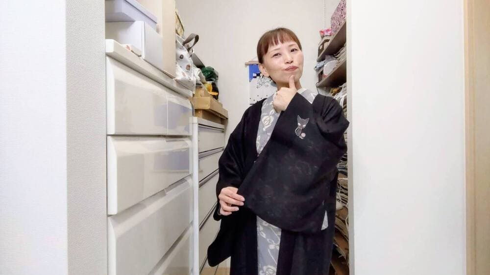 秋になったので、帯結び遊んでみたよ。お直しから帰ってきた紋紗長羽織も着ちゃう！